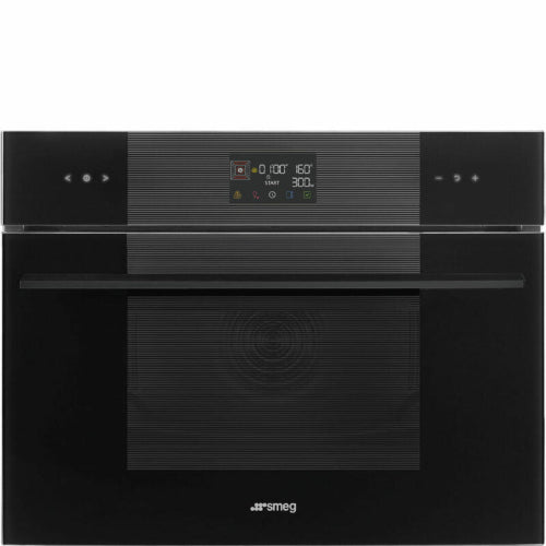 Smeg 60 x 45cm Linea Compact microwave – Black SO4102M1B3