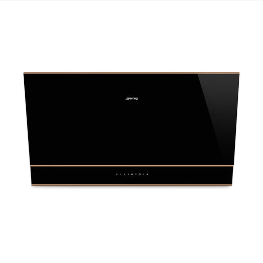 Smeg DOLCE STIL NOVO ANGLED EXTRACTOR - KV694R (Copper trim) 90cm