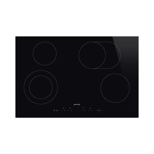 Smeg CERAN HOB - SE384EMTD (Black glass) 77cm