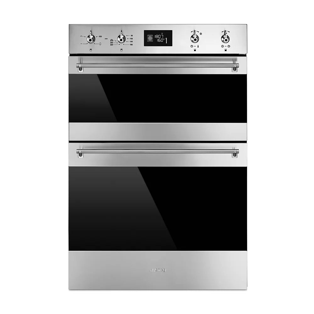 Smeg CLASSIC DOUBLE ELECTRIC OVEN - DOSF6390X (Stainless steel) 60cm ...