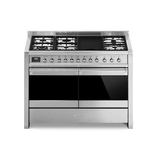 Smeg OPERA GAS-ELECTRIC RANGE COOKER - A4-81 (Stainless steel) 120cm