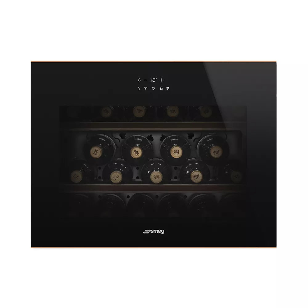 Smeg DOLCE STIL NOVO COMPACT WINE COOLER - CVI621NR3 (Copper trim) 60x45CM