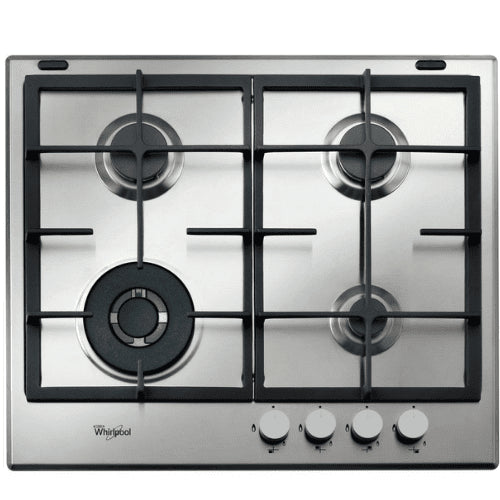 Whirlpool 4 Burner gas hob – Stainless steel GMA6422/IX