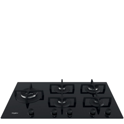 Whirlpool 5 Burner Gas on glass hob – Black GOA9523/NB1